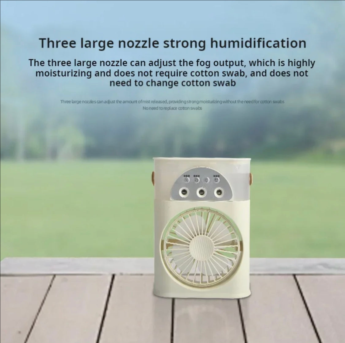 Mini Desktop Spray Humidifier, Portable Desktop Mini Electric Fan, 3 In 1 Fan Air Conditioner Mini Desktop Spray Humidifier, Portable Desktop Mini Electric Fan, 3 In 1 Fan Air Conditioner